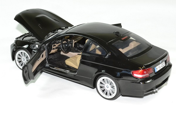 BMW M3 (E92M), schwarz , 2008, Modellauto, Fertigmodell, Motormax 1:18