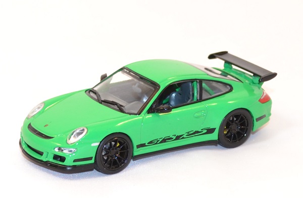 Porsche 997 Gt3 RS verte miniature lucky die cast 1/43