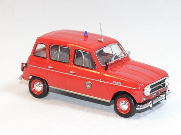 Miniature Renault 4L - SDIS 79 Des Deux Sèvres avec figurine - Echelle 1/43  - Eligor