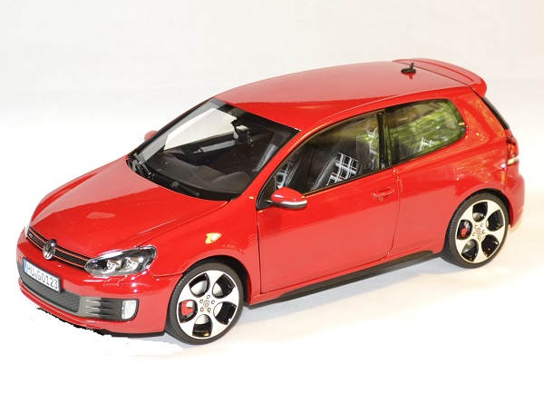 Volkswagen golf gti 2009 rouge miniature auto Norev 1/18